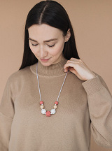 Silicone necklace Pearl
