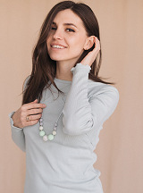 Silicone necklace Mint