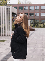 4 in 1 Softshell maternity babywearing jacket Black