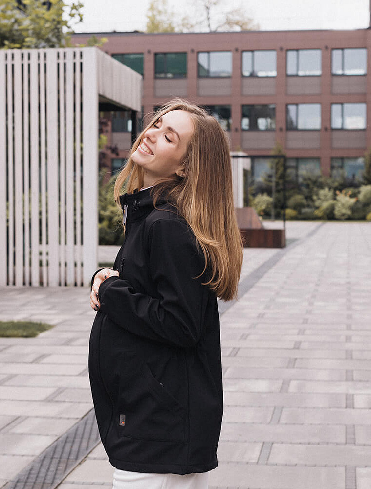 Слінгокуртка, куртка для вагітних Softshell 4 в 1
