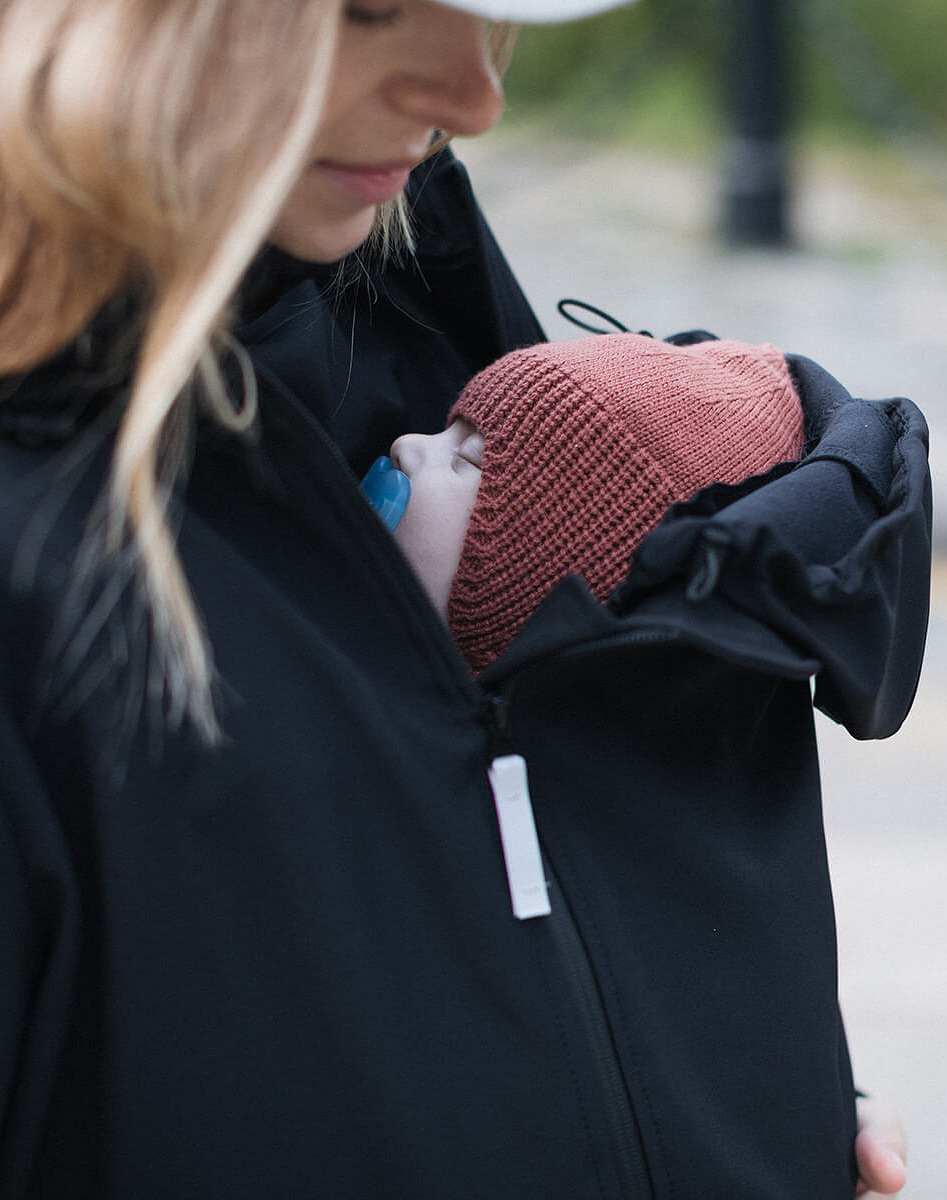 Слінгокуртка, куртка для вагітних Softshell 4 в 1
