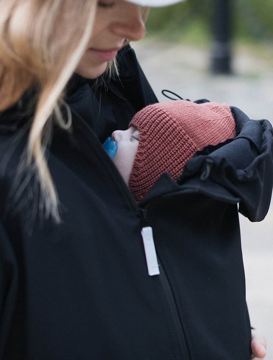 Слінгокуртка, куртка для вагітних Softshell 4 в 1