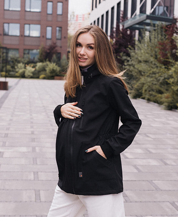 Слінгокуртка, куртка для вагітних Softshell 4 в 1