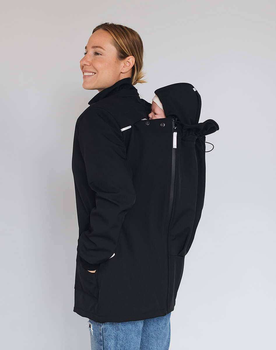 Слінгокуртка, куртка для вагітних Softshell 4 в 1