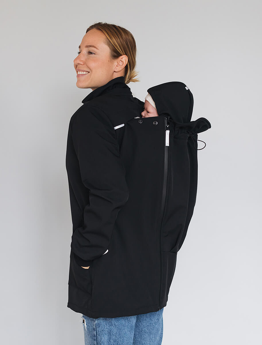 Слінгокуртка, куртка для вагітних Softshell 4 в 1