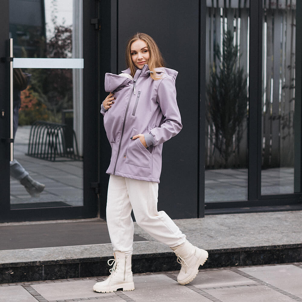 Слінгокуртка, куртка для вагітних Softshell 4 в 1