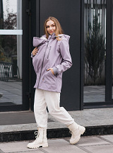 4 in 1 Softshell maternity babywearing jacket Lavender