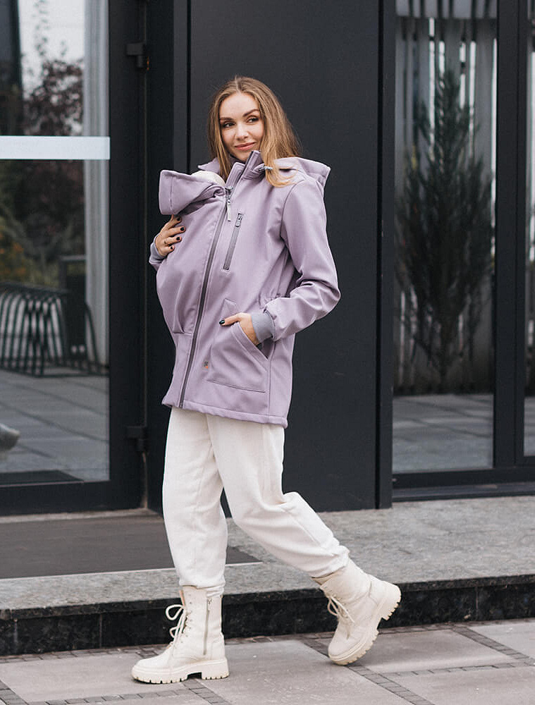 Слінгокуртка, куртка для вагітних Softshell 4 в 1