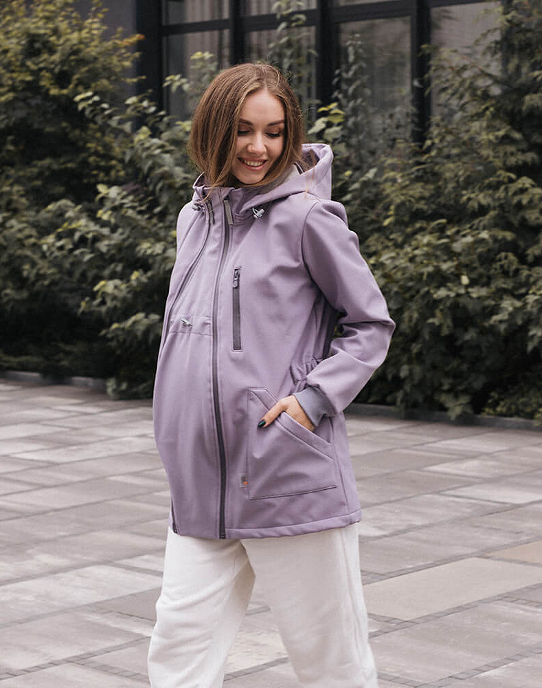 Слінгокуртка, куртка для вагітних Softshell 4 в 1