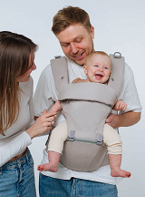 6 in 1 Hipseat Baby Carrier Grey beige