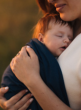 Stretchy swaddle blanket 110 x 90 cm Navy