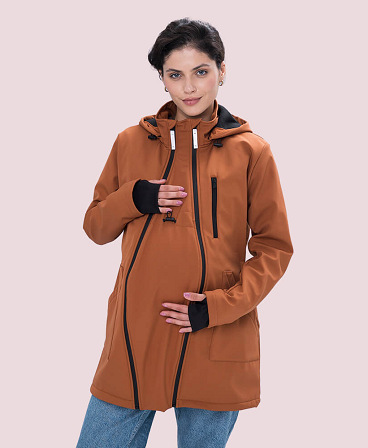 Слінгокуртка, куртка для вагітних Softshell 4 в 1