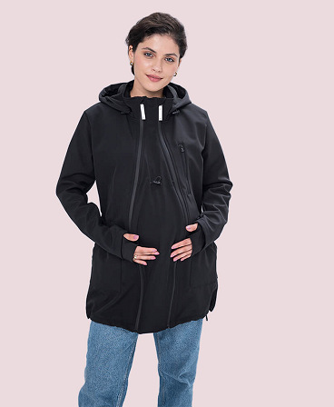 Слінгокуртка, куртка для вагітних Softshell 4 в 1