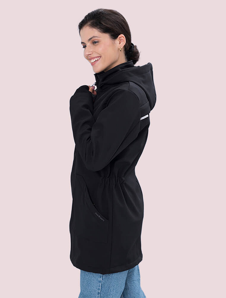 Слінгокуртка, куртка для вагітних Softshell 4 в 1