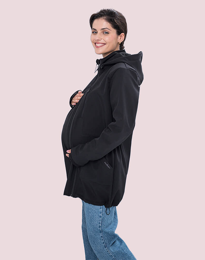 Слінгокуртка, куртка для вагітних Softshell 4 в 1