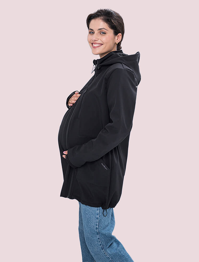 Слінгокуртка, куртка для вагітних Softshell 4 в 1