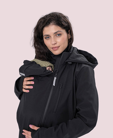 Слінгокуртка, куртка для вагітних Softshell 4 в 1