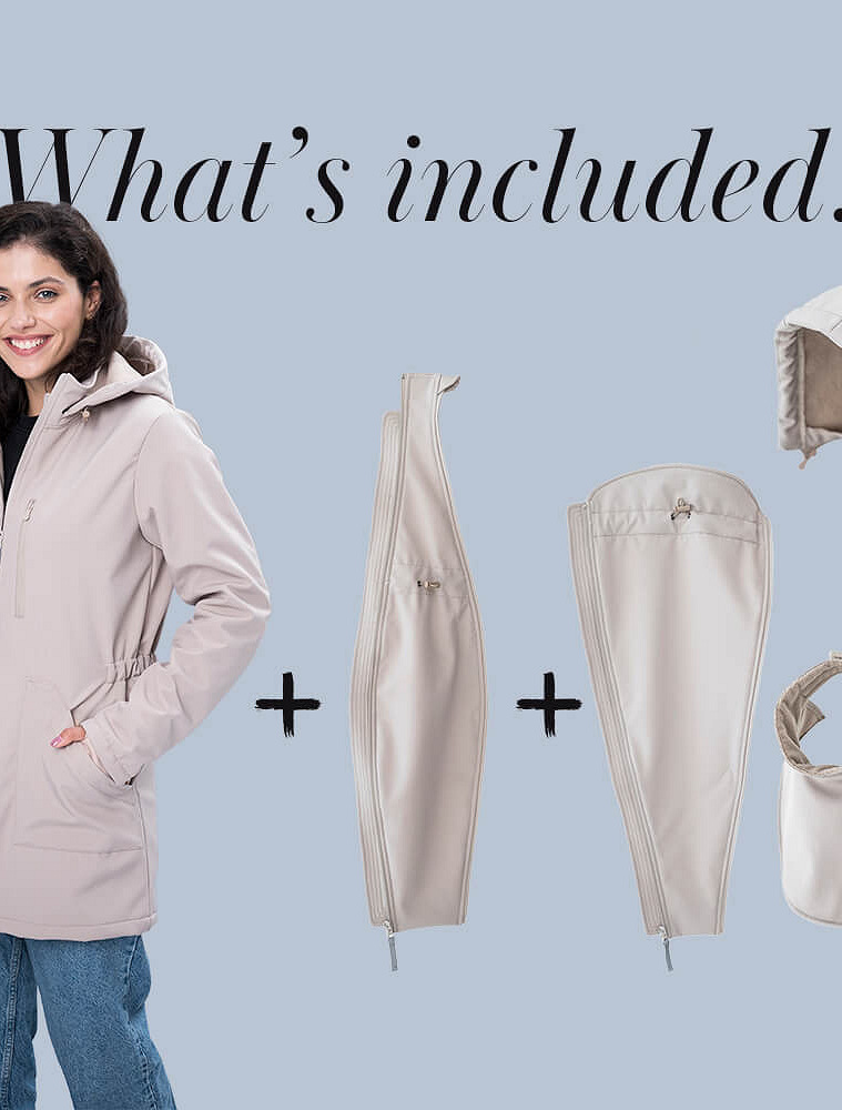 Слінгокуртка, куртка для вагітних Softshell 4 в 1