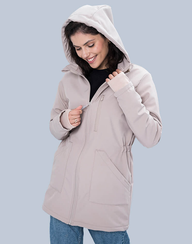 Слінгокуртка, куртка для вагітних Softshell 4 в 1